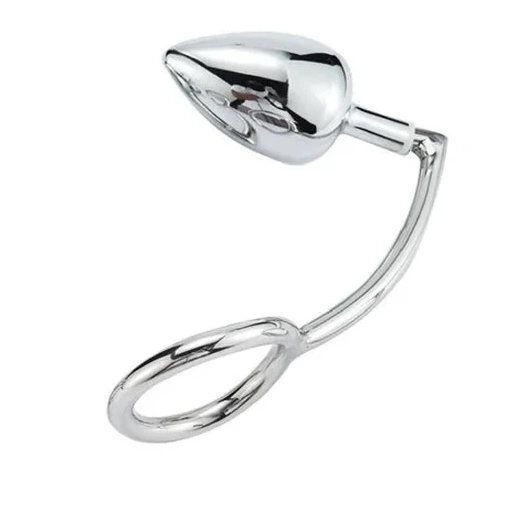 Anal Hook DiscreetChoice with Steel 4663 Stainless Ring Set Cock 0613
